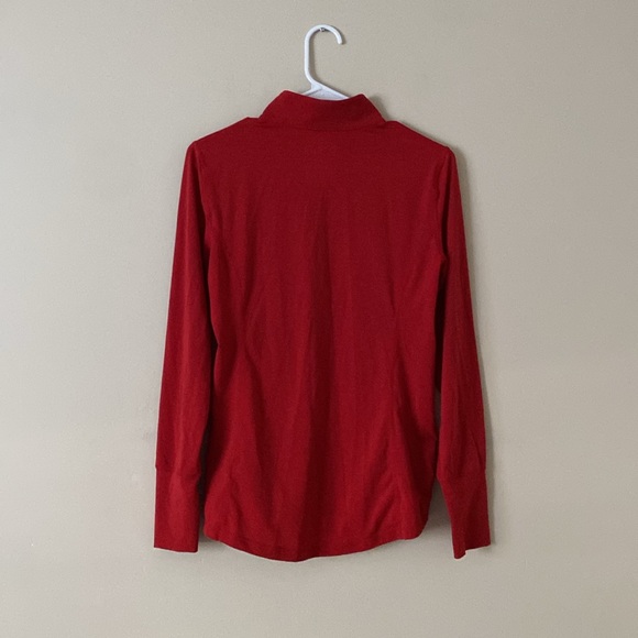 Paradox Dry Release Fresh Guard Merino Blend Workout Red Sweater - Picture 5 of 10